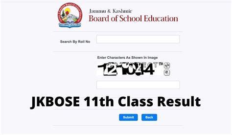 Jkbose 11th Result 2024 Link Kashmir Division Class Xi Results