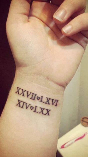 100 Roman Numeral Tattoos That Will Mark Your Most Memorable Date Wrist Tattoos For Women