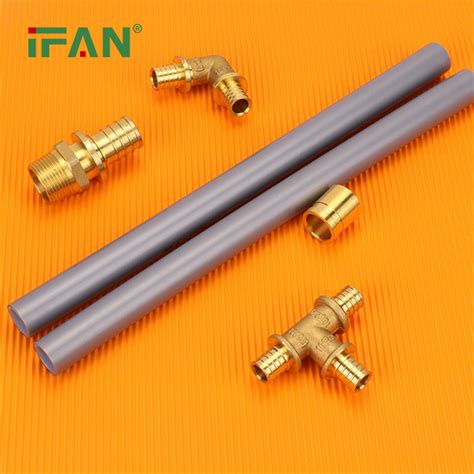 Ifan OEM ODM Gold Color Brass All Types Pex Sliding Sleeve Fitting