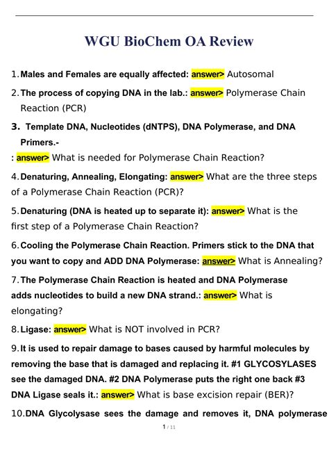 Wgu Biochem Oa Review With Complete Solution Biochem C Stuvia Us