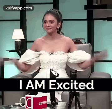 I Am Excited.Gif GIF - I am excited Rakul Aha - Discover & Share GIFs