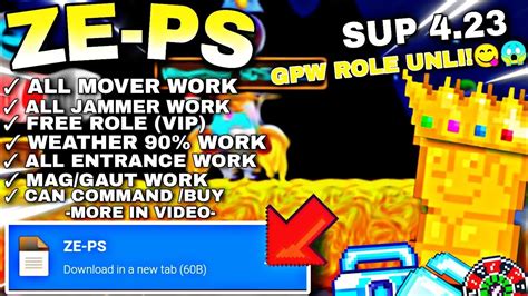 NEW GTPS ZE PS GIPWEY ROLE ADMIN UNLI GROWTOPIA PRIVATE SERVER