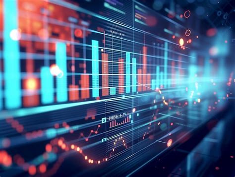 premium photo digital trading financial data stock market data