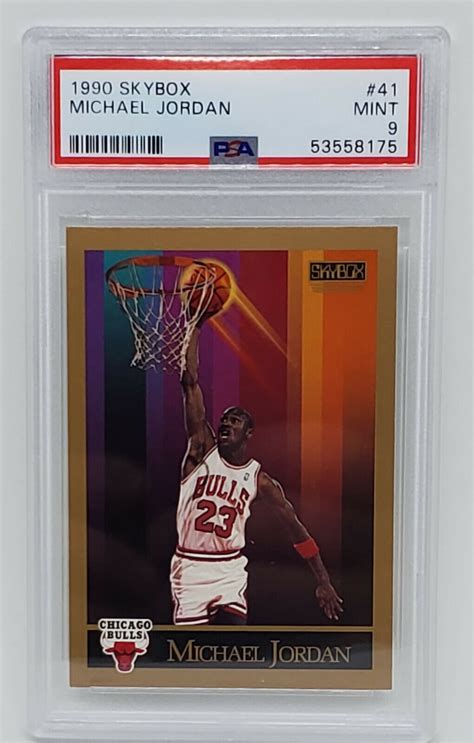 1990 Skybox Michael Jordan 41 PSA 9 MINT Basketball Card Chicago Bulls