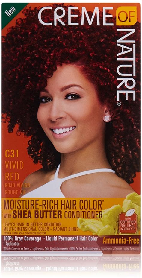 Creme Of Nature Moisture Rich Hair Color Kit Vivid Red