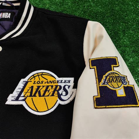 Nba X Primark Varsity Jacke Gr Large Los Angeles Lakers Usa Bestickt