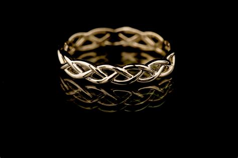 14kt Yellow Gold Eternity Celtic Knot Wedding Ring