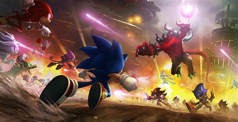 Hd Wallpaper Sonic Sonic Forces Amy Rose Chaos Sonic The Hedgehog