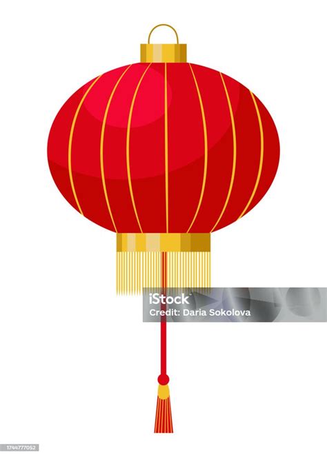 Traditional Round Shaped Chinese Red Lantern Stock Illustration Download Image Now Art Art