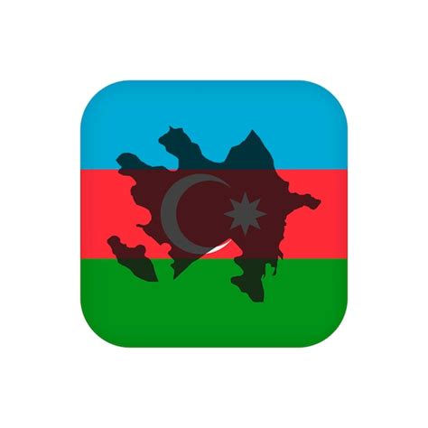 Premium Vector | Azerbaijan flag official colors Vector illustration