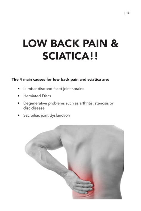 Low Back Pain And Sciatica Treatment Guide