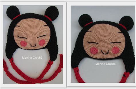 Touca Em Crochê Pucca Crochê Pucca Touca De Croche