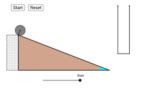 Galileos Inclined Plane Simulation Geogebra