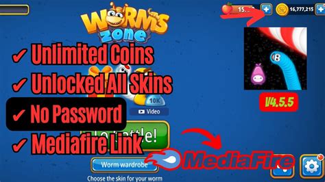 Worms Zone Io Mod Apk Versi V Terbaru Unlimited Coin