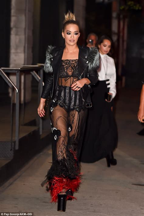 Racy Rita Ora Flashes Her Lingerie Through Sexy Sheer Gown As She Hits MTV VMAs Daily Mail Online