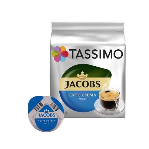 Jacobs Caffé Crema Mild 16 Capsule per Tassimo per 5 49