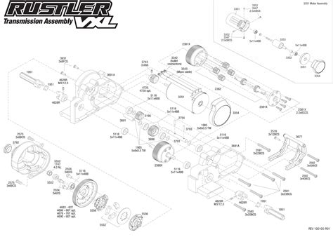 Traxxas Rustler VXL Parts Exploded View (37076-4) —, 57% OFF