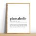 Plantaholic Definition Print Plantaholic Plant Lover Gift Etsy