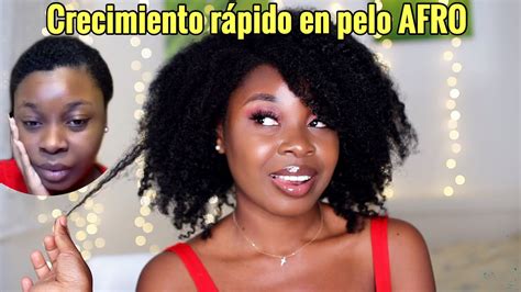 Cómo hacer CRECER tu CABELLO AFRO RIZADO paso a paso RIHANEL YouTube