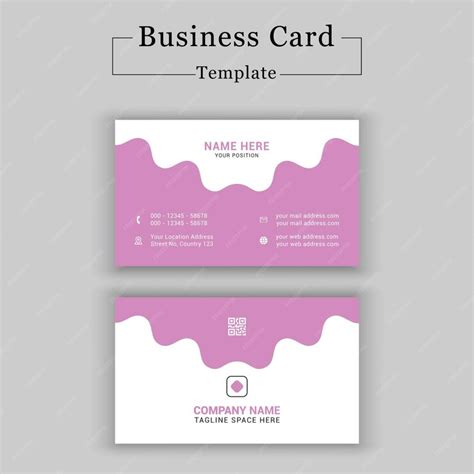 Premium Vector | Creative abstract shapes Company business card template