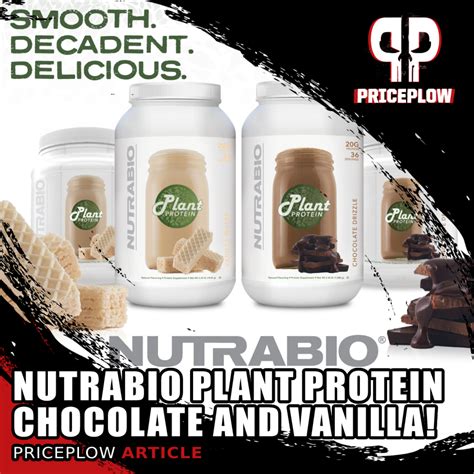 Nutrabio Plant Protein Now In Vanilla Wafer And Chocolate Drizzle