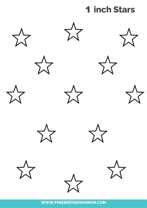 Small Star Templates Printable