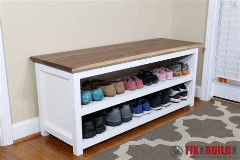 DIY Entryway Shoe Storage Bench | FixThisBuildThat