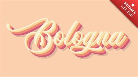 Bologna Script D Text Effect Generator