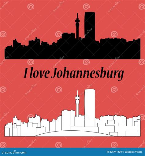 Johannesburg, skyline stock illustration. Illustration of shadow ...