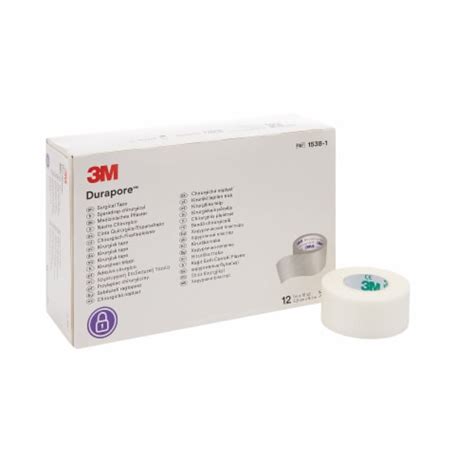 3M Durapore Surgical Tape 1 X 10 Yd 1538 1 1 Box 12 Rolls Box 1 Inch