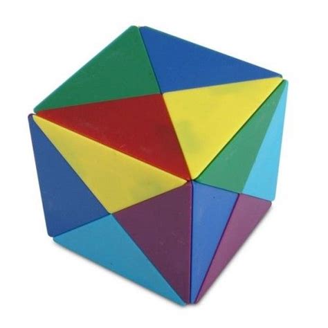 TANGRAM CUBE Magnetwürfel 24 magnetische Pyramiden Spiel Würfel