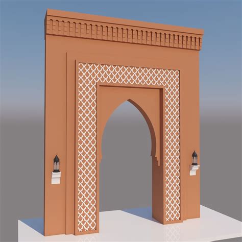 Traditional Moroccan House Marrakech D Model Ds Max Fbx Obj