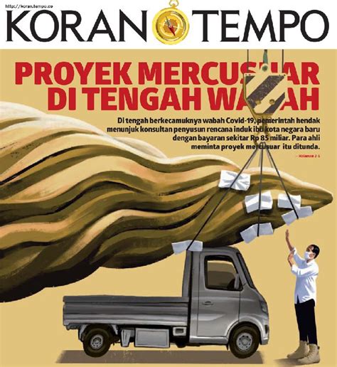 Proyek Mercusuar Di Tengah Wabah Cover Story Koran Tempo Co