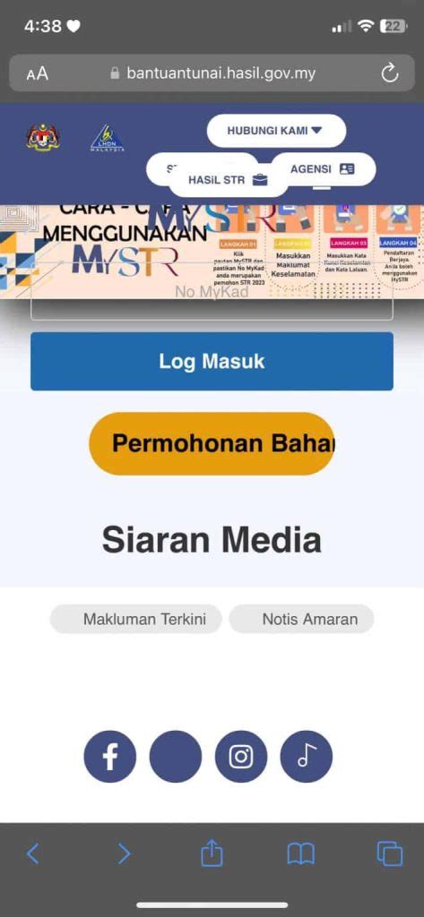 Tarikh Bayaran Str Fasa Semakan Status Rasmi