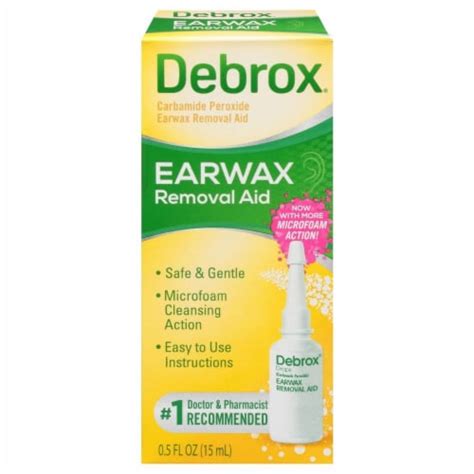 Debrox Ear Wax Removal Drops 0 5 Fl Oz 0 5 Fl Oz Pack Of 1 Kroger