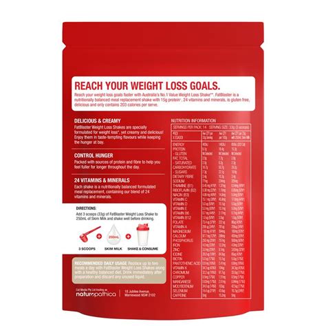 Buy Naturopathica Fatblaster Weight Loss Shake Red Pouch Mocha 465g Online At Chemist Warehouse®