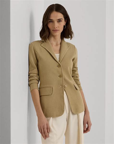 Cotton Blend Blazer Ralph Lauren