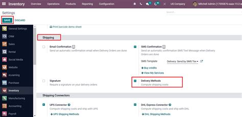 How To Set Up The Delivery Method With Odoo 15 Inventory