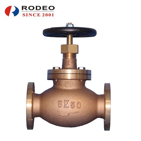 Jis Flange Bronze Copper F Globe Valve Marine Valves Impa China