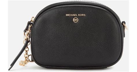 MICHAEL Michael Kors Jet Set Charm Oval Cmra Xbody Bag In Black Lyst