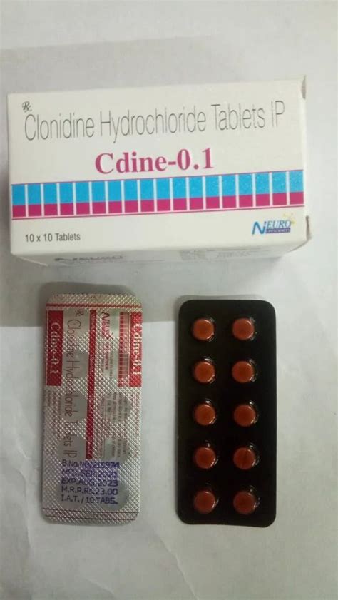 Clonidine Hydrochloride Tablets Ip At Rs 250box Culast In Nagpur