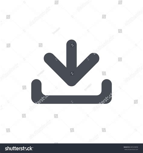 Скачать - Векторный значок Скачать Icon: стоковая векторная графика ...