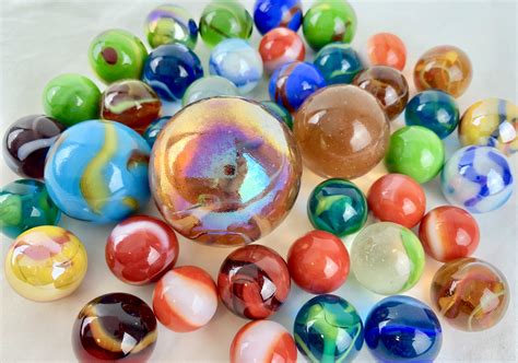 Classic Marble Random Assortment Blind Pack Glass Toy Marbles Boulder Shooter Vase Filler