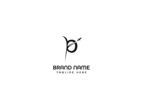 Premium Vector Airline P Letter Logo Design