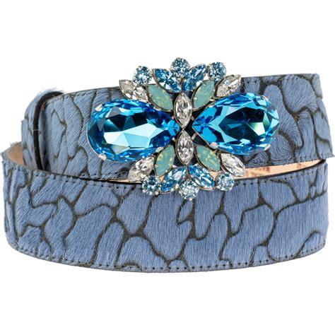 Turquoise Crown Jewels Belt Buckle Fits 40mm Belts Peachy Belts