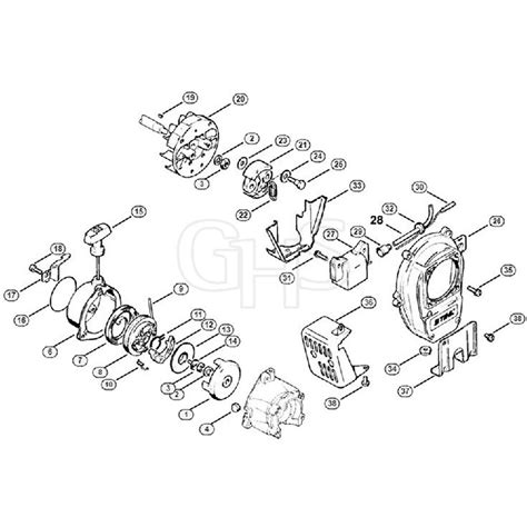 Genuine Stihl FS65 B Rewind Starter GHS