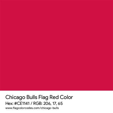 Chicago Bulls flag color codes