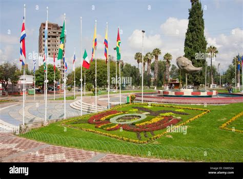 Plaza De Las Banderas Cochabamba Bolivia Stock Photo Alamy