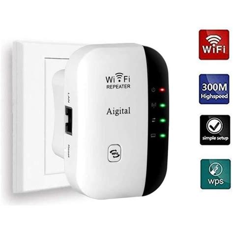 Amplificateur WiFi 300 Mbps Répéteur WiFi 2 4G WiFi Extender Avoir AP