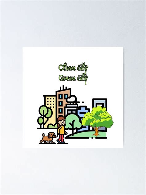 "Clean City green City" Poster for Sale by gopal012 | Redbubble